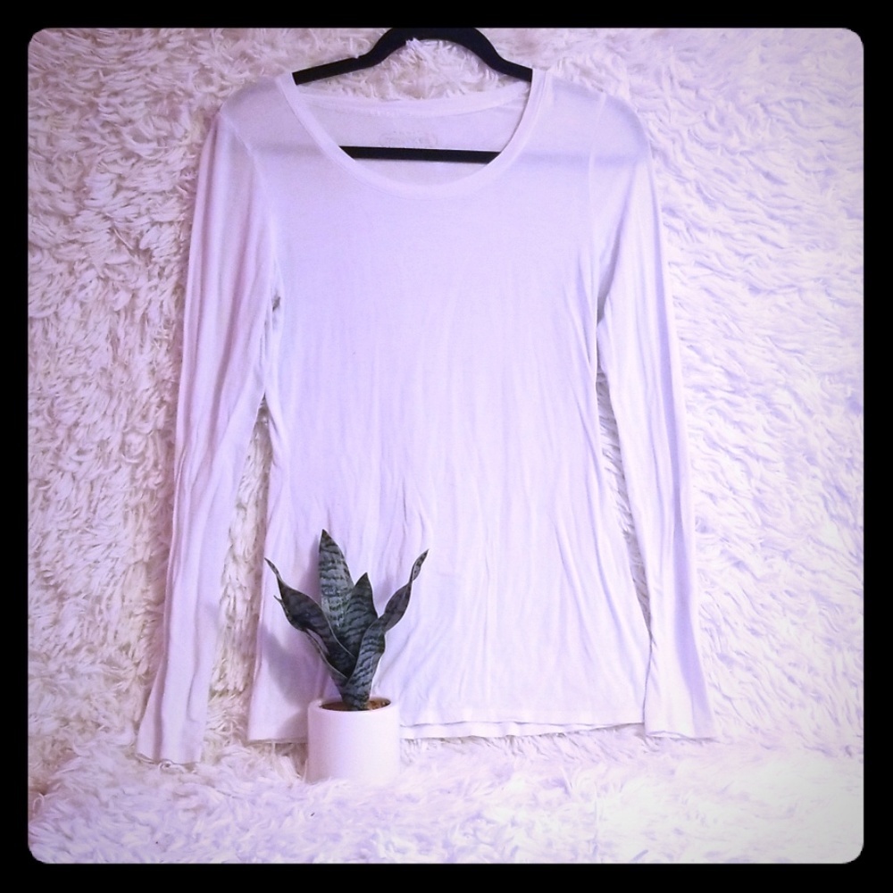 |White Long Sleeve Shirt|